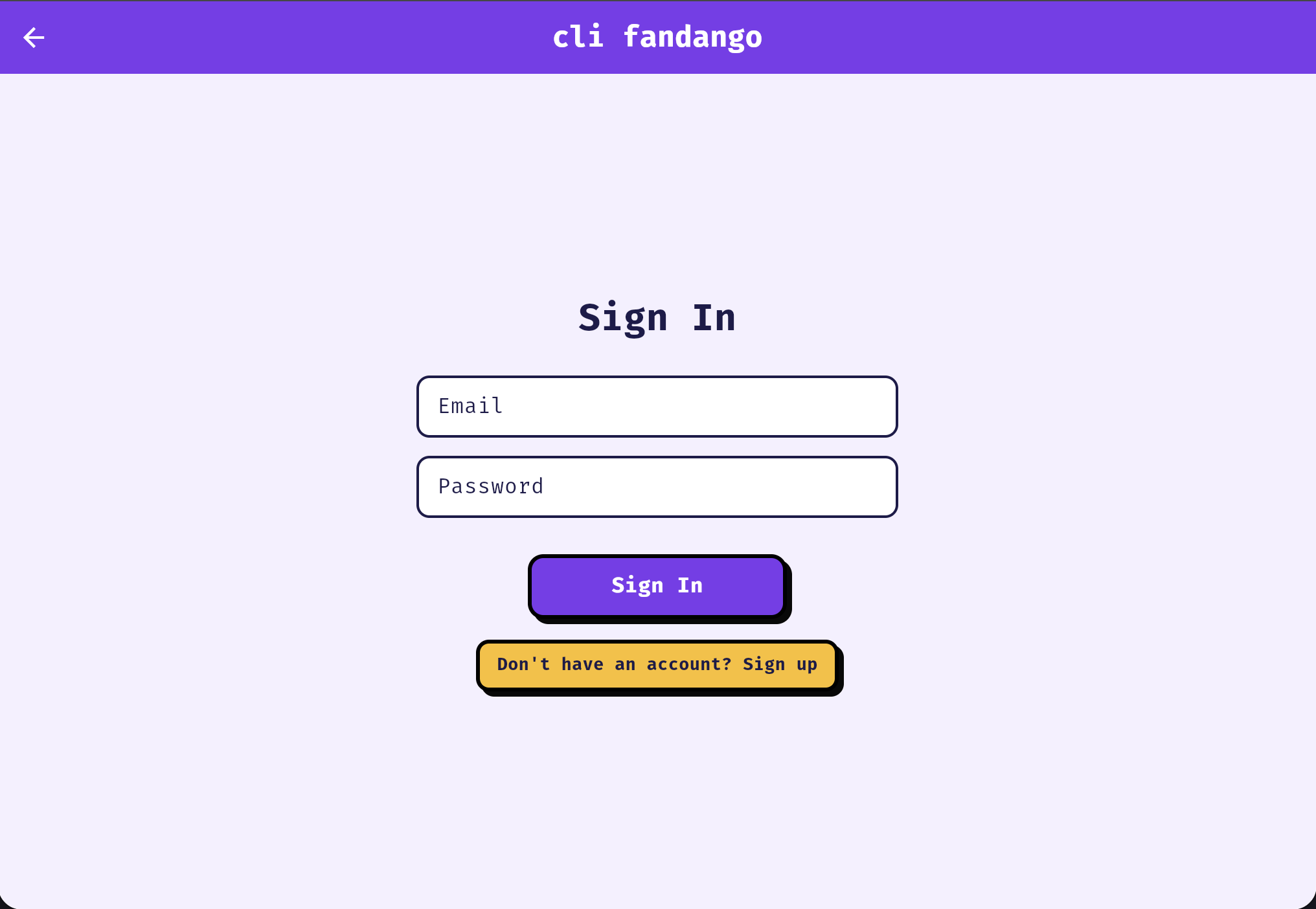 The optional sign-in screen, with a 'sign in to save progress' option